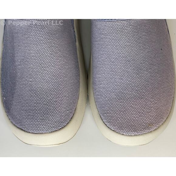 Light Blue Canvas Women's Size 5 Unisex Espadrille Mule Slip On Comfort Shoe - Picture 8 of 11